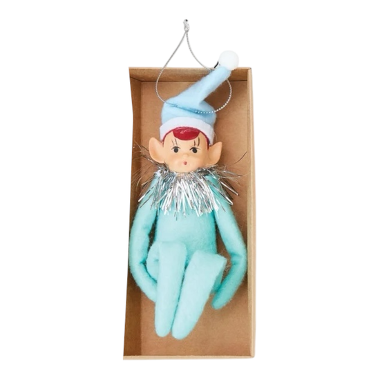 ornament - vintage elf reproduction (3 colors) by creative co-op