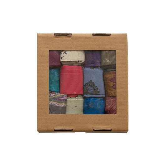 ribbon roll - vintage silk sari - single by creative co-op