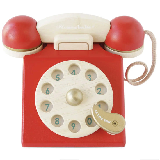 toy - vintage phone - classic wooden by le toy van, inc.