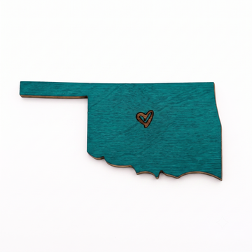 Magnet | Oklahoma Heart | Teal