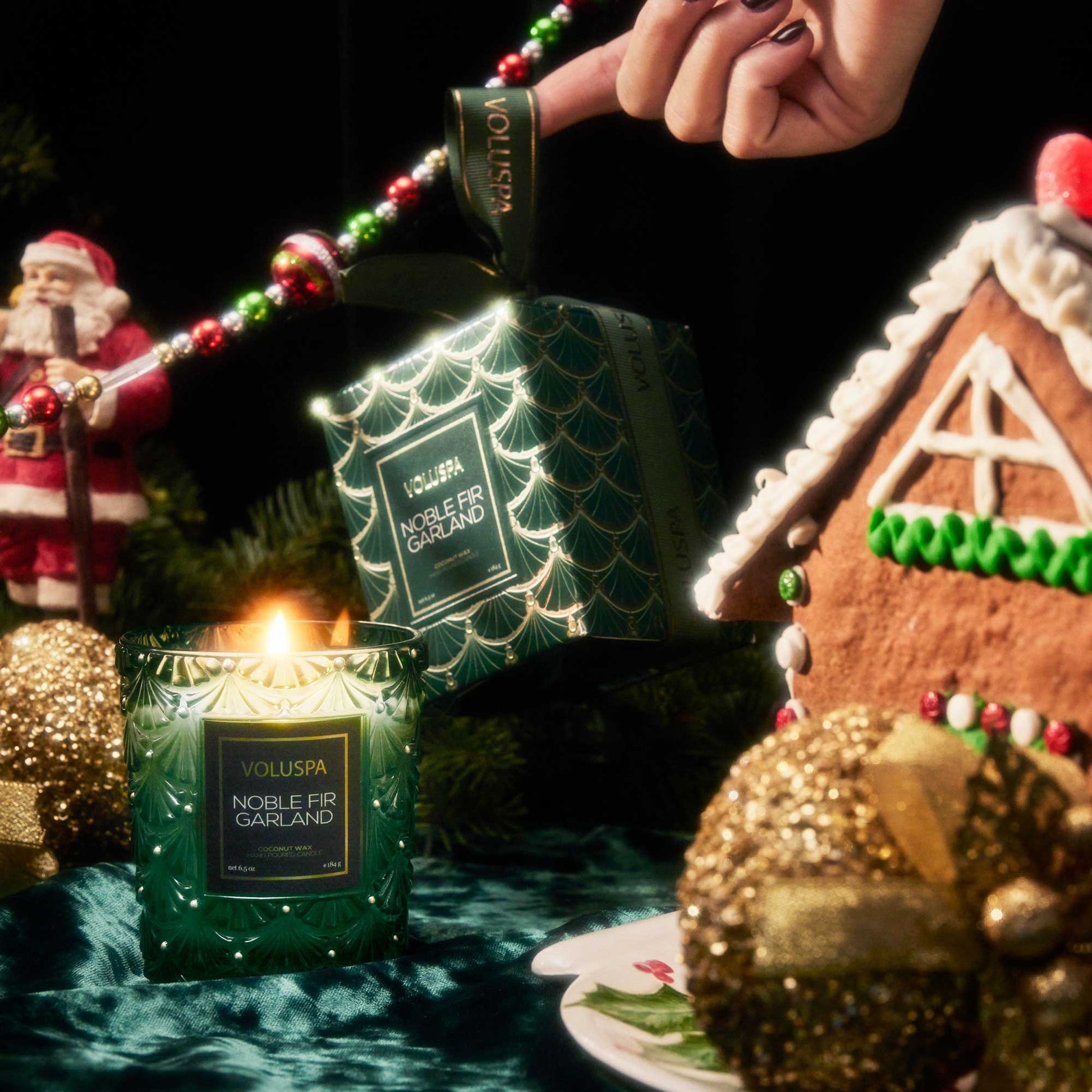 candle - noble fir garland by voluspa