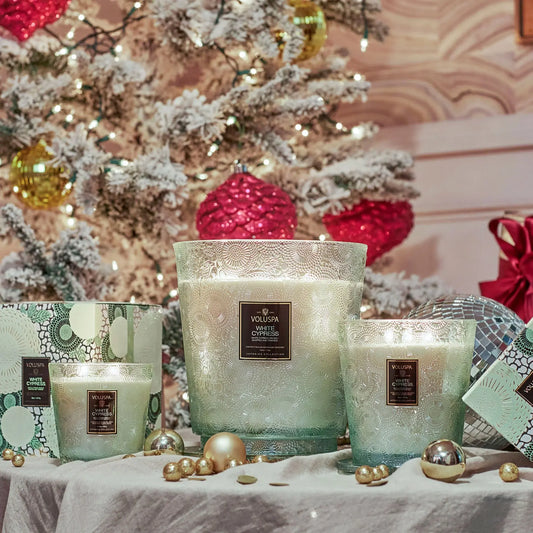 candle - japonica - white cypress by voluspa
