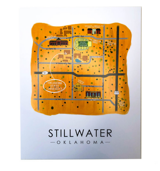 Art Print|8x10|Stillwater Map