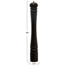 Salt & Pepper Mill | Black Rubberwood | Finial Top