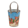 metal wall bucket - retro deer (2 sizes) by primitives by kathy