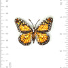 brooch pin - butterfly - wanderer monarch by trovelore