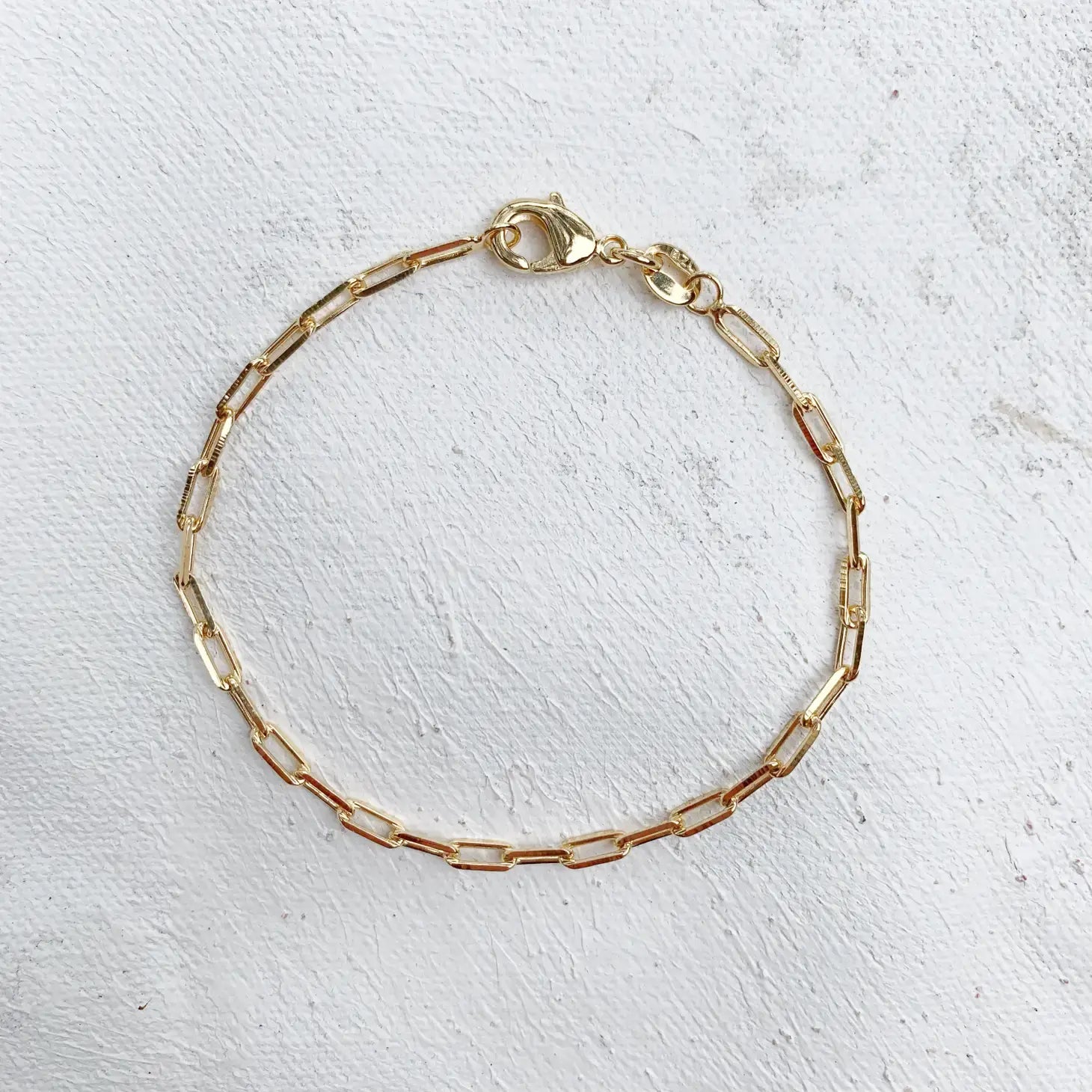 bracelet - paperclip - gold-filled chain by sofia ramsay