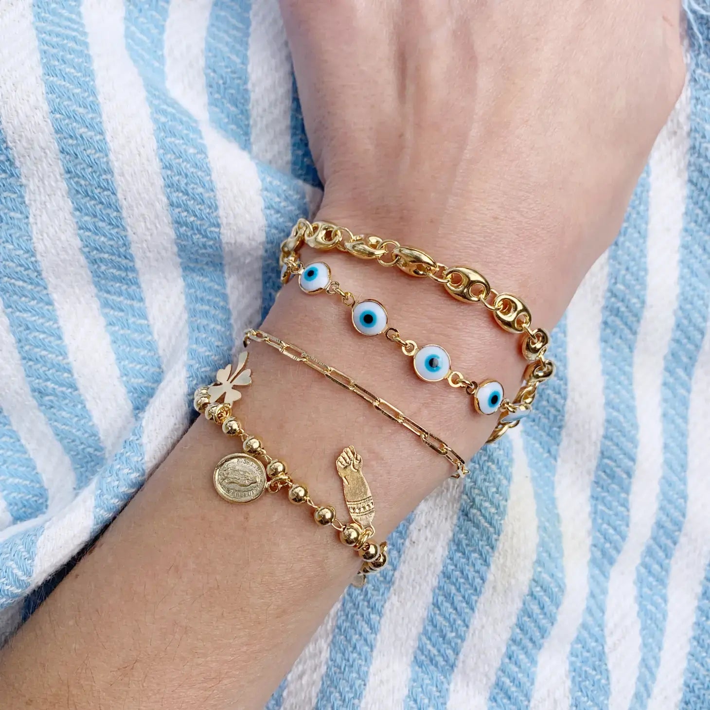 bracelet - paperclip - gold-filled chain by sofia ramsay