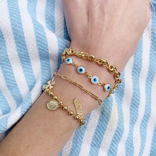 bracelet - paperclip - gold-filled chain by sofia ramsay