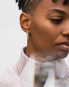 earrings - wave studs - 24kgp by tilly doro