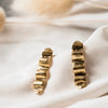 earrings - wave studs - 24kgp by tilly doro