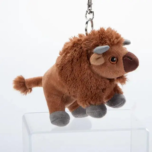 keychain/backpack clip - bison by the petting zoo