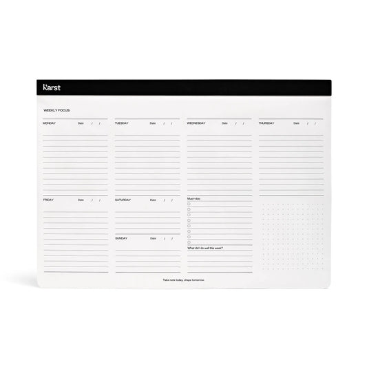 weekly desk pad by ameico/karst
