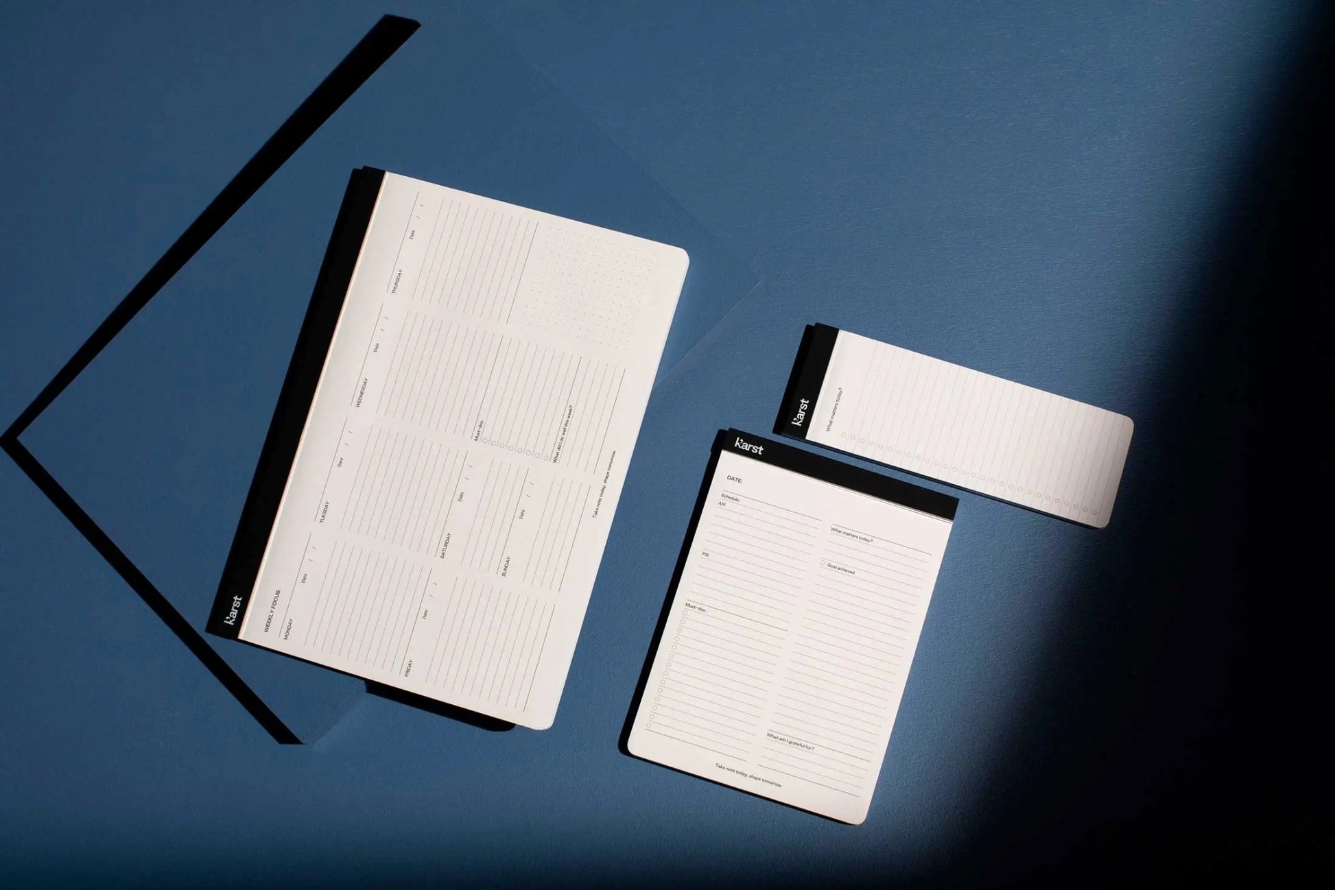 weekly desk pad by ameico/karst