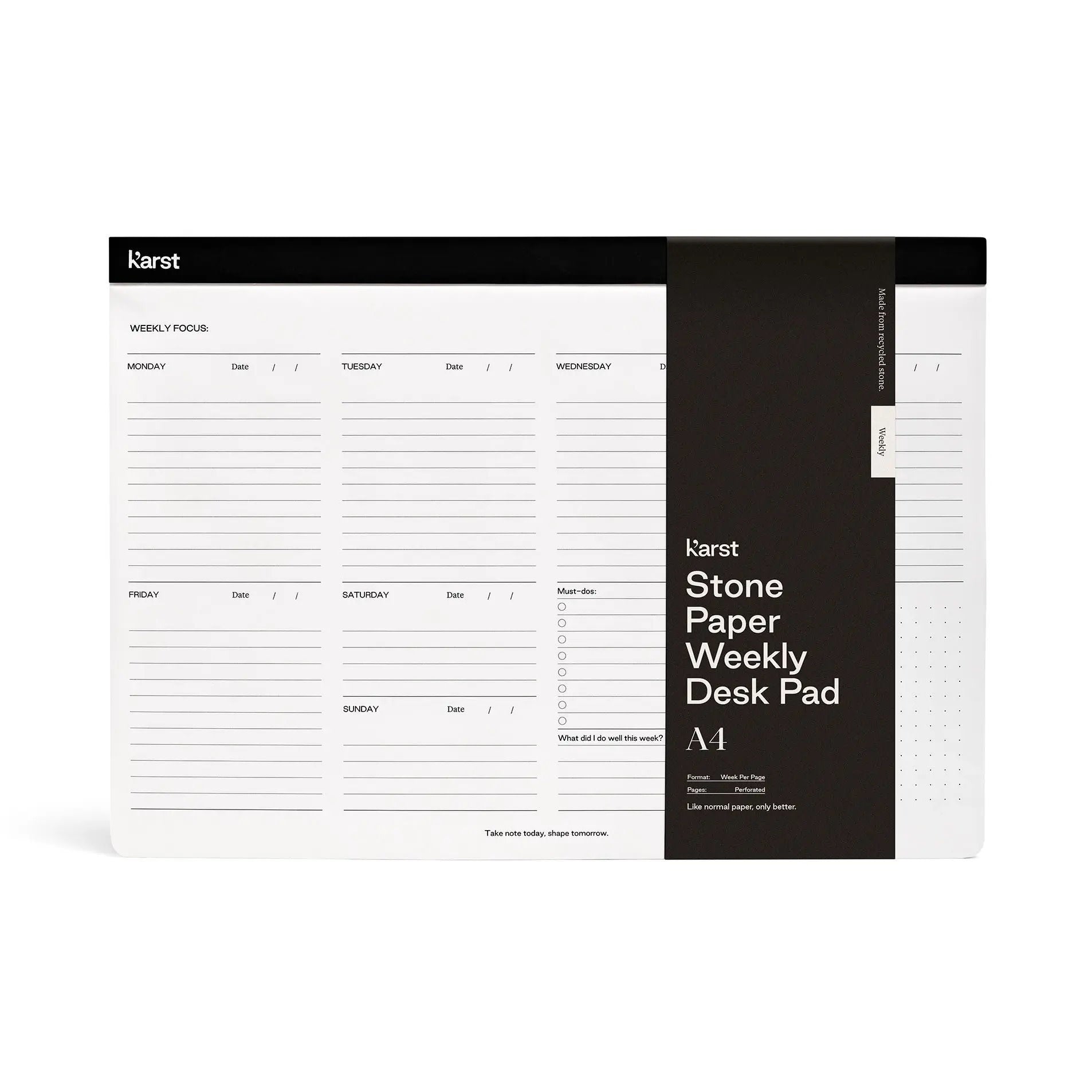 weekly desk pad by ameico/karst