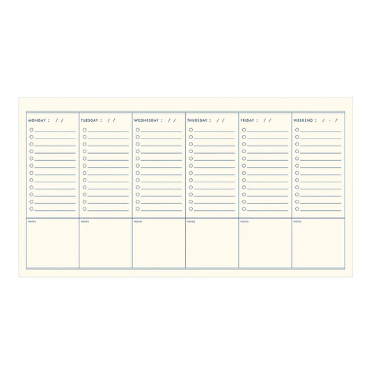 notebook - weekly to-do checklist planner - aloe by ruff house print shop
