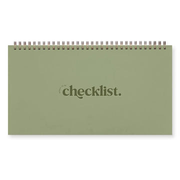 notebook - weekly to-do checklist planner - aloe by ruff house print shop