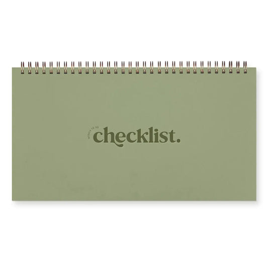 notebook - weekly to-do checklist planner - aloe by ruff house print shop