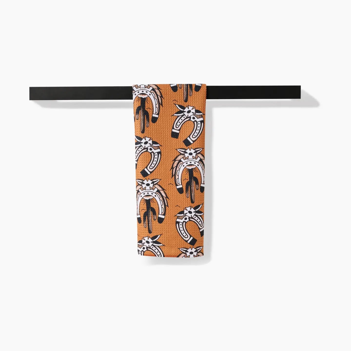 tea towel - microfiber - western horseshoes by geometry house