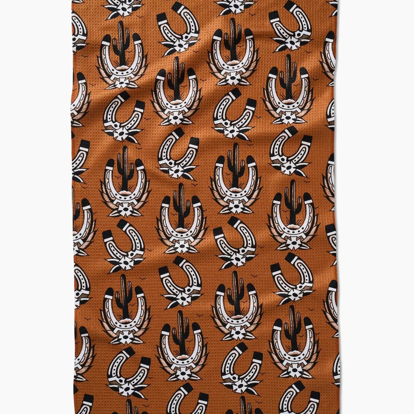 tea towel - microfiber - western horseshoes by geometry house