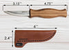 tool - whittling knife - leather sheath by beavercraft