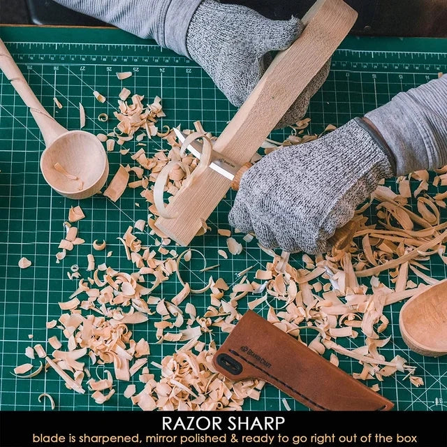 tool - whittling knife - leather sheath by beavercraft
