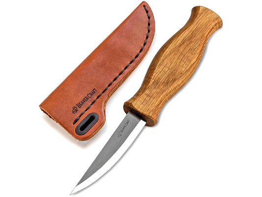 tool - whittling knife - leather sheath by beavercraft