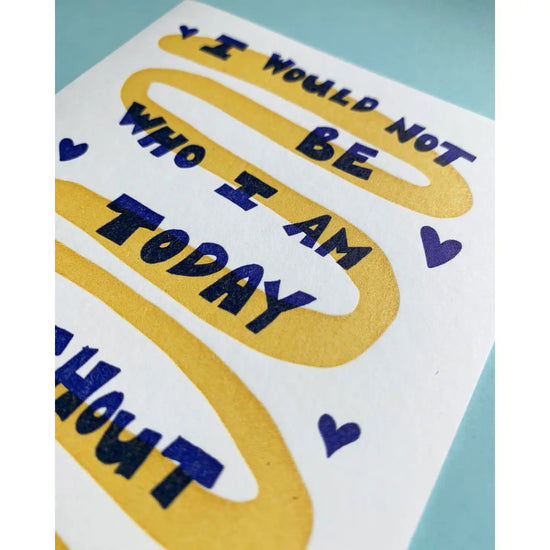 card - love - who i am today by meshwork press
