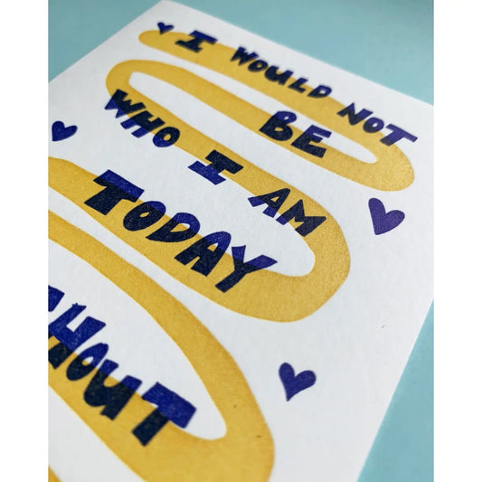 card - love - who i am today by meshwork press