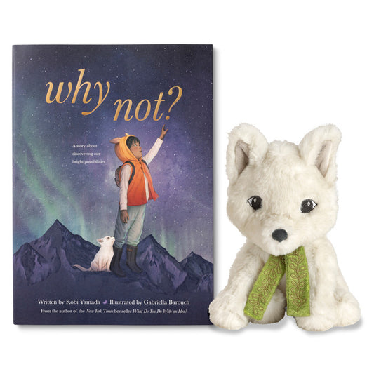 toy - animal plush - arctic fox by compendium