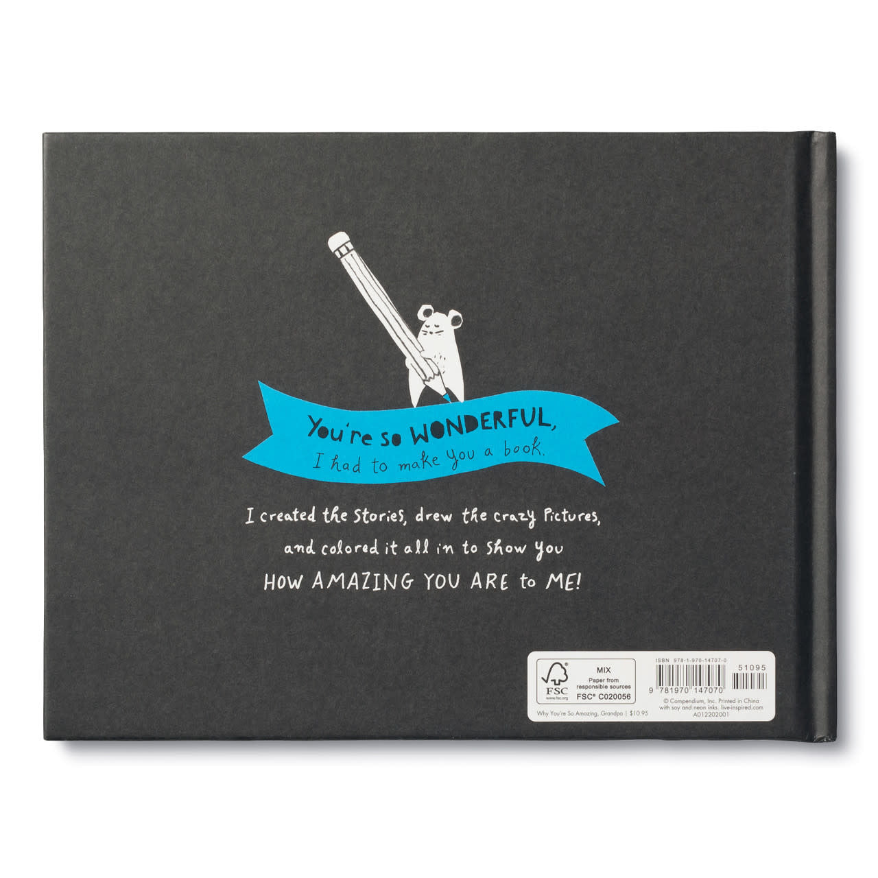 activity book - why you're so amazing, grandpa by compendium
