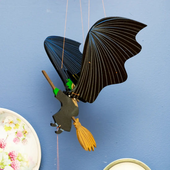 mobile - flying - witch by tulia's artisan gallery