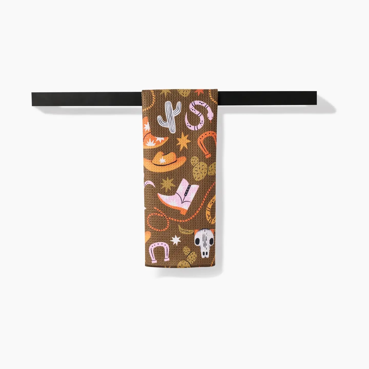 tea towel - microfiber - wild cowboy by geometry house
