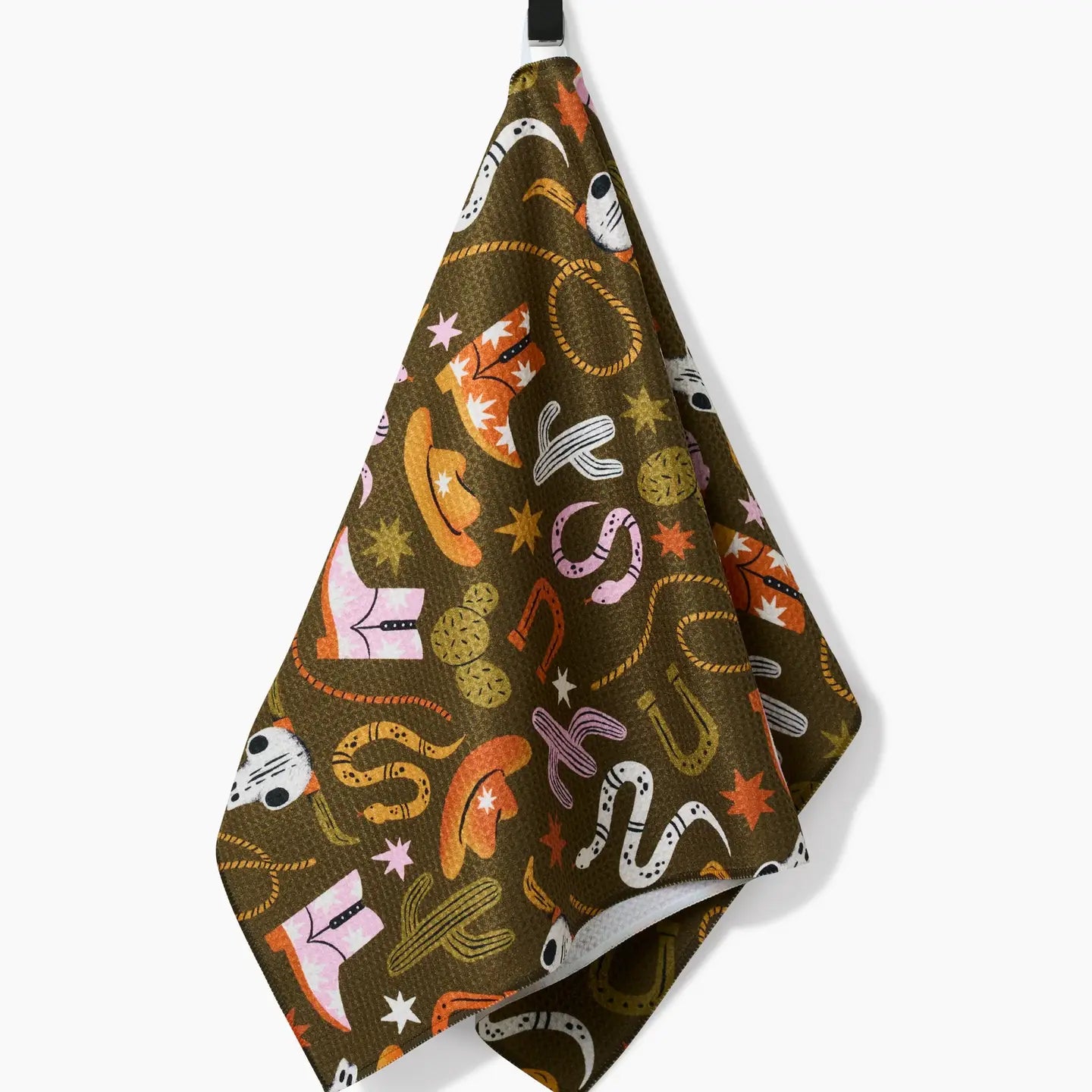 tea towel - microfiber - wild cowboy by geometry house