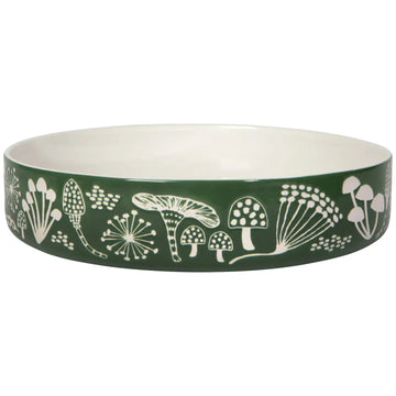 serving bowl - wildgrove imprint - pine green by now designs
