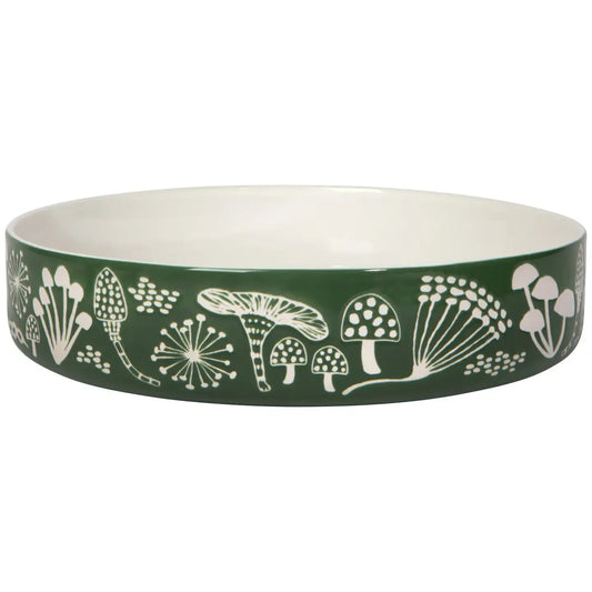 serving bowl - wildgrove imprint - pine green by now designs