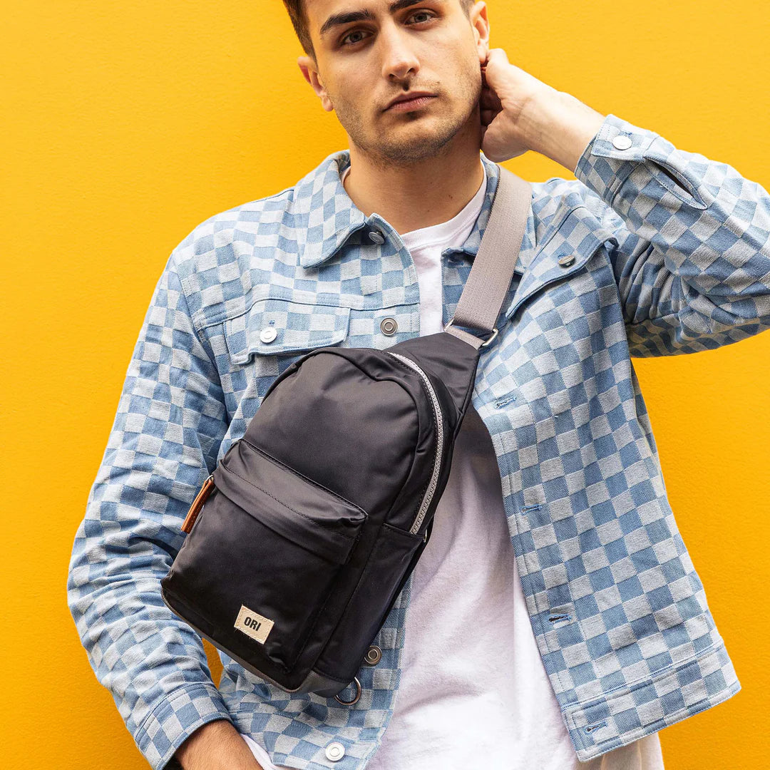 sling bag - "willesden" - nylon - large by ori london