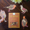 ornaments - recycled cotton paper - winter birds by east end press