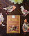 ornaments - recycled cotton paper - winter birds by east end press