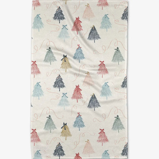 tea towel - microfiber holiday - winter wonderland by geometry house
