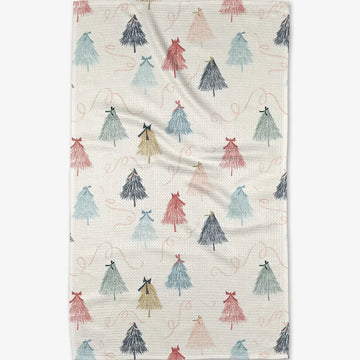tea towel - microfiber holiday - winter wonderland by geometry house