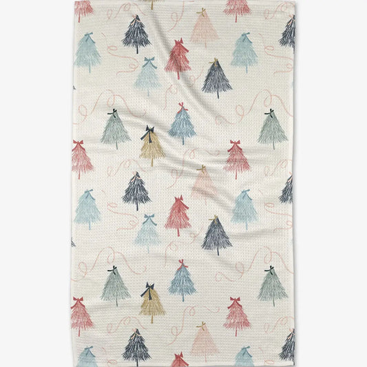 tea towel - microfiber holiday - winter wonderland by geometry house