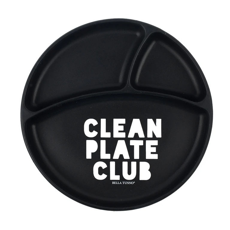 baby silicone suction plate - clean plate club by bella tunno