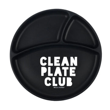 baby silicone suction plate - clean plate club by bella tunno