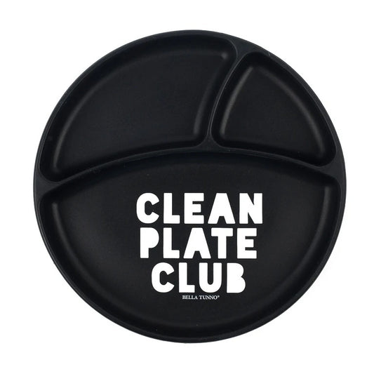 baby silicone suction plate - clean plate club by bella tunno