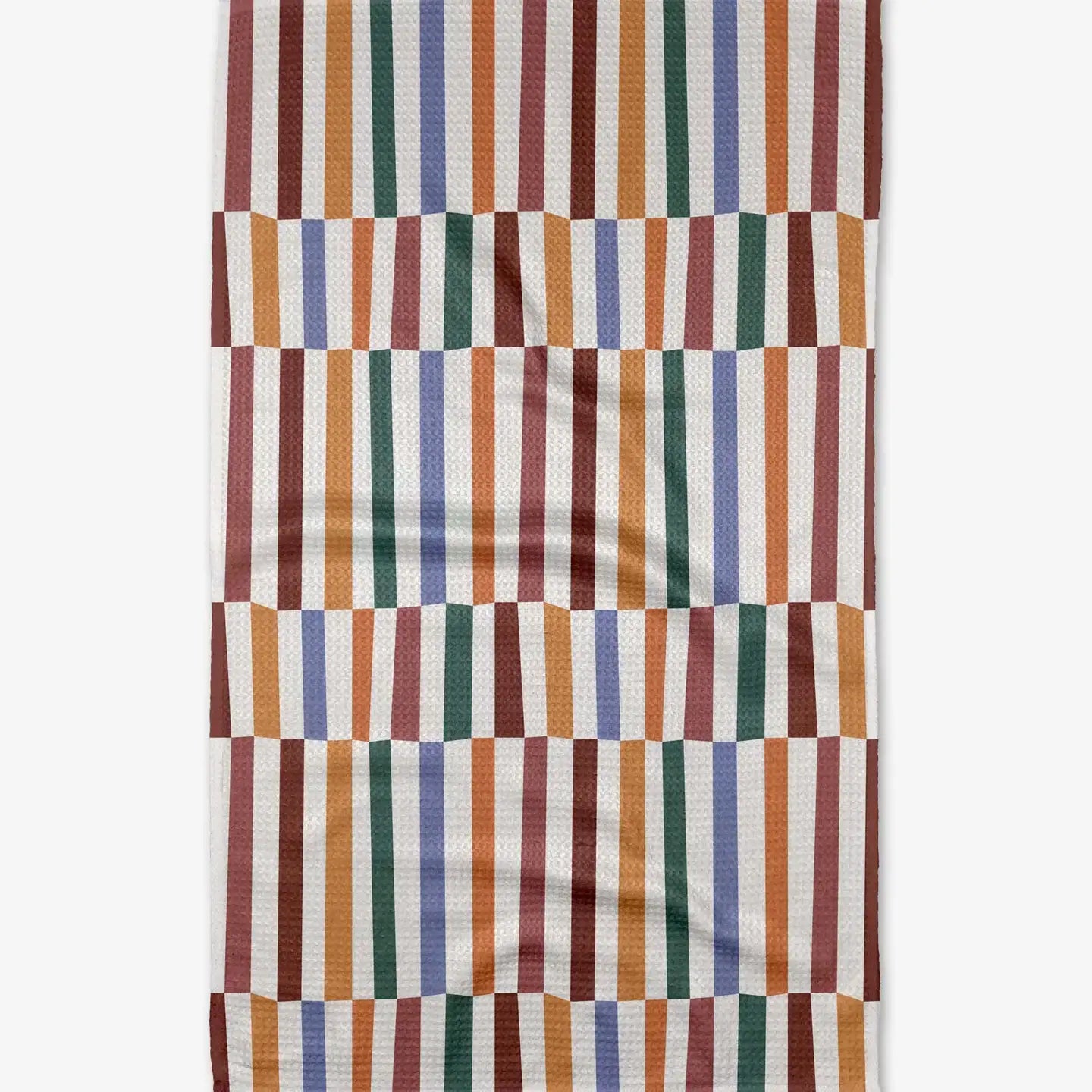 tea towel - microfiber - wonky stripes by geometry house