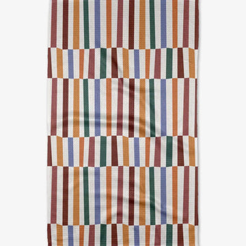 tea towel - microfiber - wonky stripes by geometry house