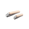 tool - nail clipper set - beechwood by kikkerland