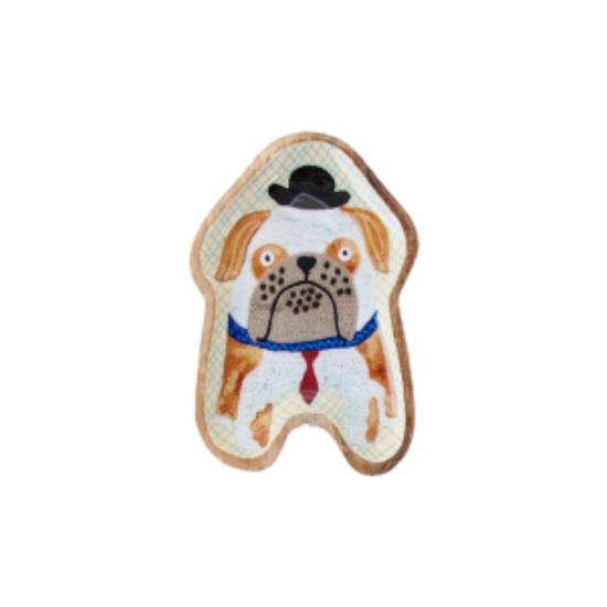wooden tray - bulldog by one hundred 80 degrees