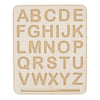 toy - tracing board + stylus - wooden alphabet by beginagain